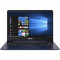 Laptop ASUS 14&#039;&#039; ZenBook UX430UQ, FHD, Core i7-7500U, 16GB DDR4, 512GB SSD, GeForce 940MX 2GB, Win 10 Pro, Blue