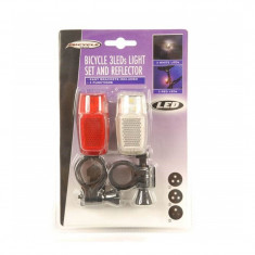 Set lumini pentru bicicleta Bicycle, LED, 3 moduri functionare foto