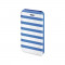 Husa Booklet Stripes iPhone 5/5s Hama, Albastru/Alb