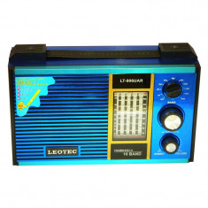 Radio portabil Leotec LT-906UAR, suport card SD/USB foto