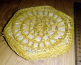 Cumpara ieftin LOT 12 SUPORT PAHARE TIP MACRAME/MILEU IN CUTIE IMPLETITA/SE POT COASE INTRE ELE, 37 1/3, Alb