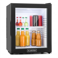 Klarstein MKS-13, 32 l, neagra, minibar, mini frigider, u?a de sticla, frigider de camera, clasa de energie A, 0 DB foto