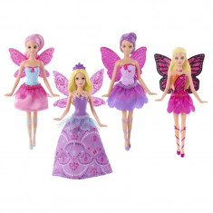 Set 4 papusi Mariposa Barbie, 15 cm foto