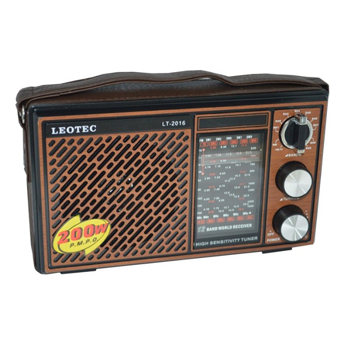 Radio portabil Leotec LT-2015, 11 benzi, curea mana Radio portabil Leotec LT-2015, 11 benzi, curea mana