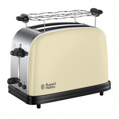 Prajitor de paine Classic Cream Russell Hobbs, 2 felii, Crem foto