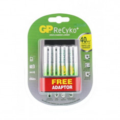 Incarcator acumulatori Recyko GP, 2100 mAh, adaptor WA22 foto