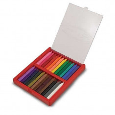 Set 24 creioane colorate triunghiulare foto