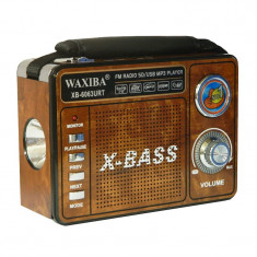 Radio portabil Waxiba XB-6063URT, suport card SD/USB foto