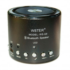 Mini boxa portabila Wster WS-Q9, suport card TF/USB foto