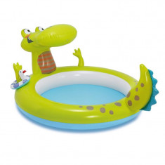 Piscina crocodil cu stropitoare Intex, 198 x 160 x 91 cm foto