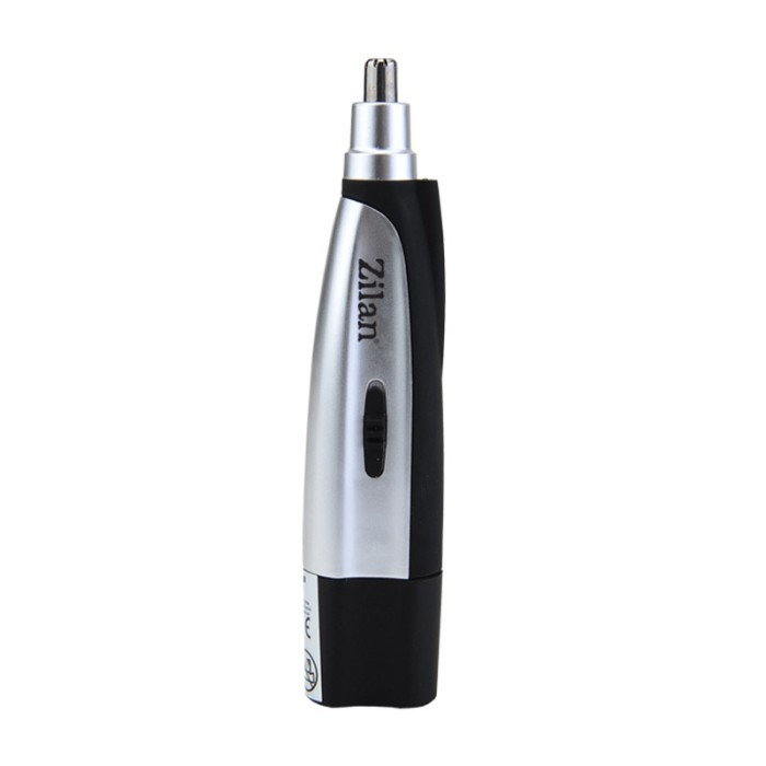 Trimmer pentru nas si urechi Zilan, Negru/Argintiu Trimmer pentru nas si urechi Zilan, Negru/Argintiu