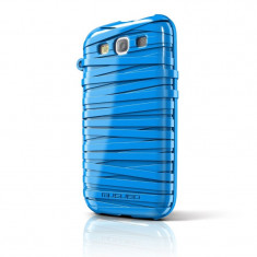 Carcasa RubberBand Samsung Galaxy S3 Musubo, Albastru foto