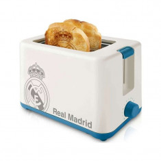 Prajitor de paine Real Madrid Taurus, 2 felii, 750 W, Alb foto
