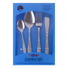 Set tacamuri 24 piese YW-019, Inox foto