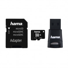 Card micro SDHC Hama, Class 10, 32 GB + adaptor USB foto