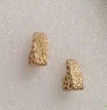Cercei SUPERBI eleganti inox placati cu aur galben 18k- 10 mm x 5mm