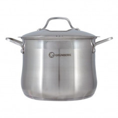 Oala inox Grunberg, 7.2 l, 22 cm, capac inox foto