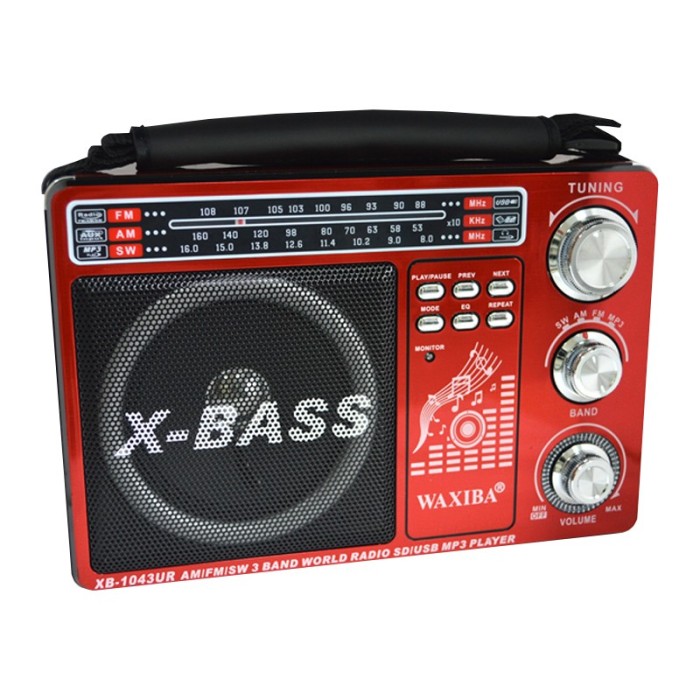 Radio Mp3 portabil Waxiba XB-1043UR, mufa jack Radio Mp3 portabil Waxiba XB-1043UR, mufa jack