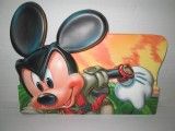 4318-Reclama mare Mickey Mouse din plastic, stare buna.