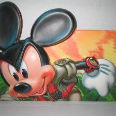 4318-Reclama mare Mickey Mouse din plastic, stare buna.