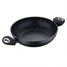 Tigaie Wok Bergner, 32 cm, marmura neagra foto