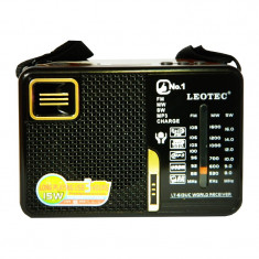 Radio portabil Leotec LT-613UC, 3 benzi, player USB/SD foto