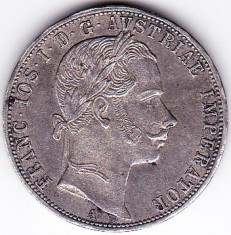 1 Florin Forint Gulden 1859 A Austria Ungaria argint 12,3 gr. XF+ foto