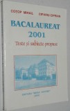 Teste si subiecte propuse Bacalaureat 2001 Matematica