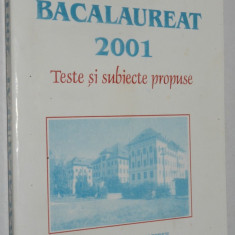 Teste si subiecte propuse Bacalaureat 2001 Matematica