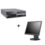 Pachet sistem Lenovo ThinkCentre M58 E8400 + Monitor Lenovo 19 inch Grad A foto