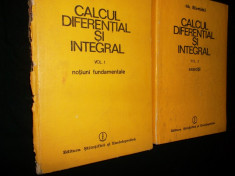 Calcul Diferential Si Integral Vol.1-2 - Gh. Siretchi foto