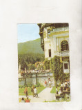 Bnk cp Sinaia - Pe terasa Muzeului Peles - circulata, Printata