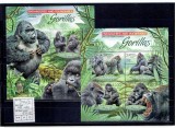 Uganda - gorillas - 2990/3+bl.411