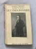 Lettres Intimes 1842-1845 Ernest Renan &amp; Henriette Renan, Editia 1896, Corespondenta Franceza