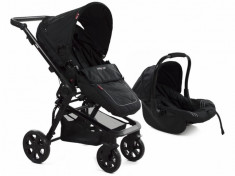 Carucior 3 in 1 transformabil BabyGo Black MyKids foto