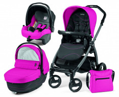 Carucior 3 in 1 Book Plus S Black Sportivo Bloom Pink Peg Perego foto