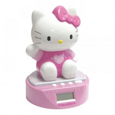 Ceas cu alarma si pusculita Hello Kitty Fun House foto