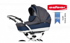 Carucior 3 in 1 Marsel PerFor Clasic P08 (Gri cu Albastru) Adbor foto