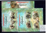 Uganda - elephants - 2965/72+bl.406/7