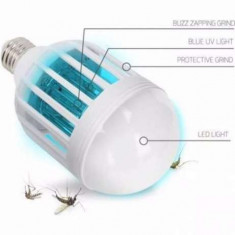 Bec cu LED multifunctional si lampa UV impotriva insectelor foto