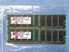 KINGSTON 2x512Mb ddr1 PC 2.6V kvr400x64c3a rami fuctionali (R49) foto