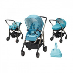 Carucior Trio Loola Excel Mosaic Blue Bebe Confort foto