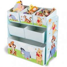 Organizator jucarii cu cadru din lemn Disney Winnie the Pooh Delta Children foto