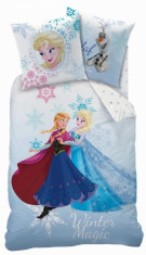 Lenjerie de pat Frozen Winter Magic 160 x 200 cm Disney foto