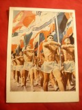 Ilustrata -Defilare - Sportivi URSS 1962, Necirculata, Printata