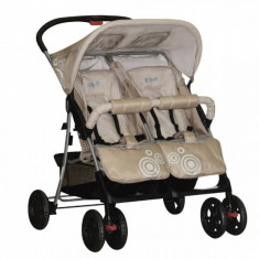 Carucior gemeni Itwin Beige Kiddo foto