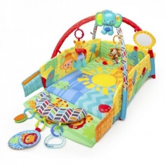 Salteluta de joaca 5 in 1 Sunny Safari Baby s Play Place Bright Starts foto