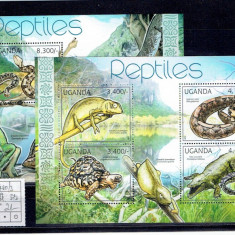Uganda - reptile - 2780/3+bl.373