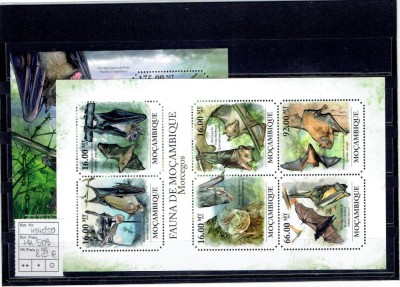 Mozambik - bats - 4945/50+bl.509 foto