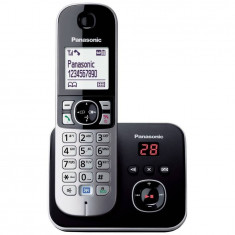 Telefon fara fir DECT Panasonic KX-TG6821FXB cu Robot Digital Negru Gri foto